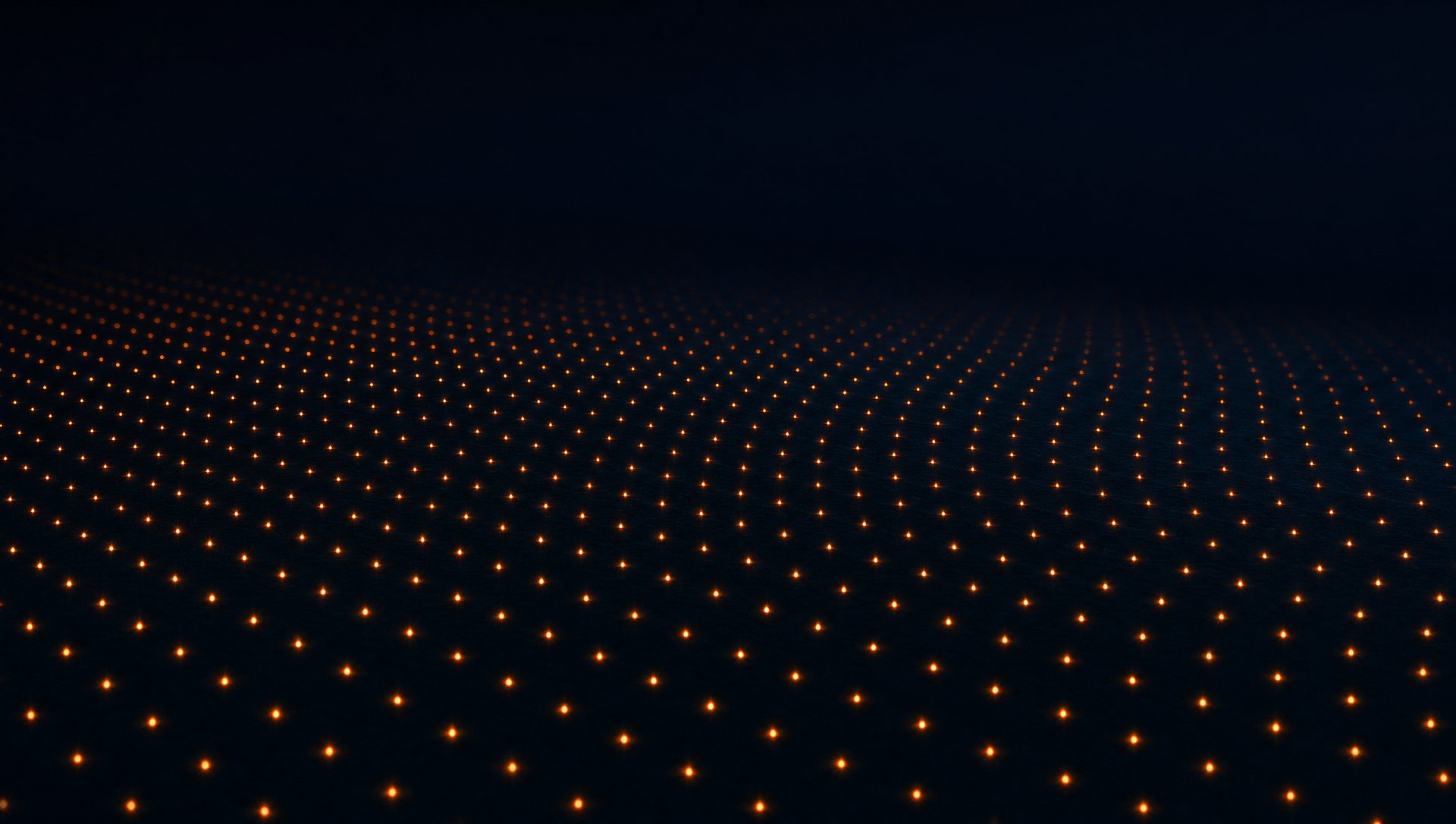 A calm field of ordered light, the finished record